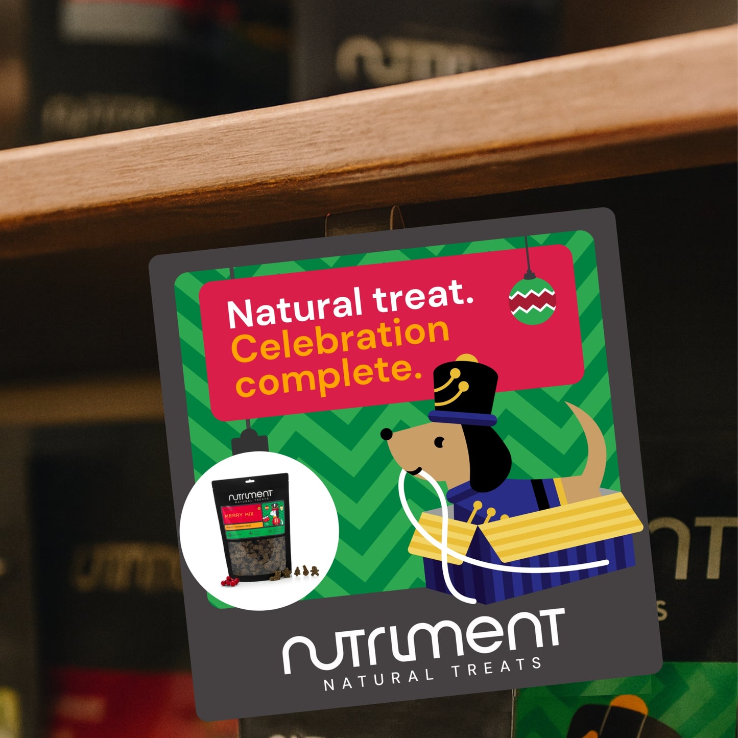 Christmas Shelf Wobbler