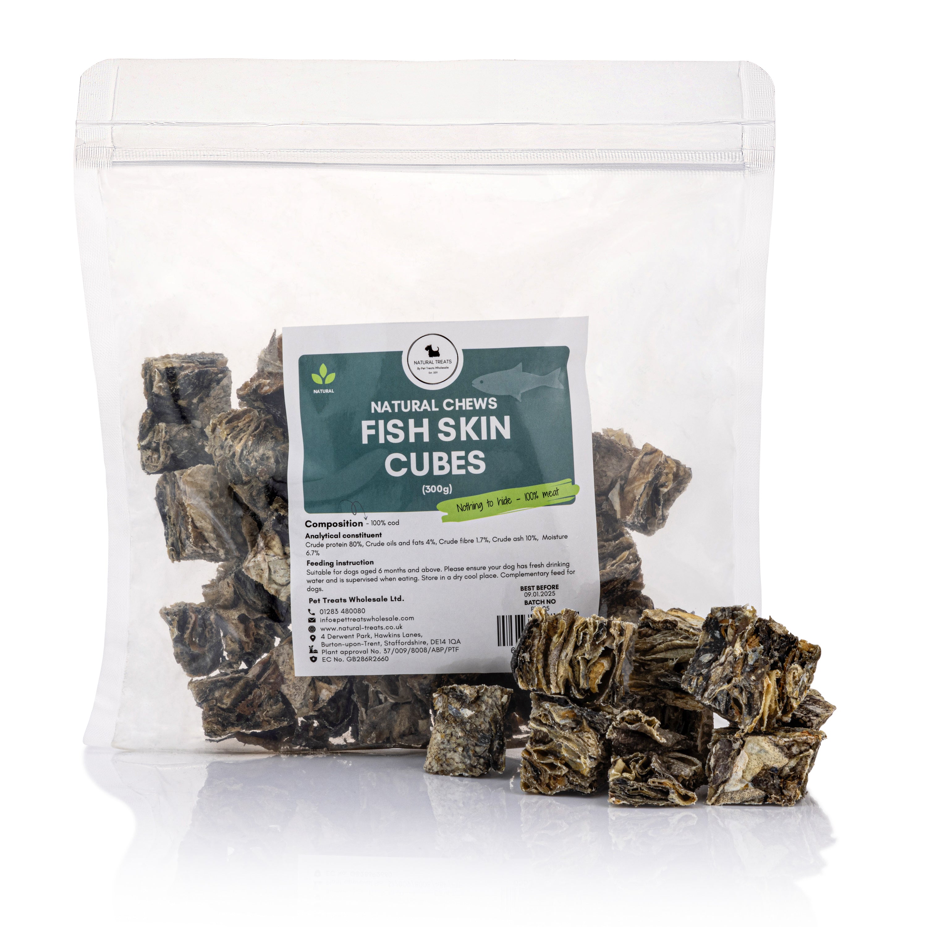 Fish Skin Cubes – Pet Treats Wholesale Ltd. Trade & Wholesale Portal
